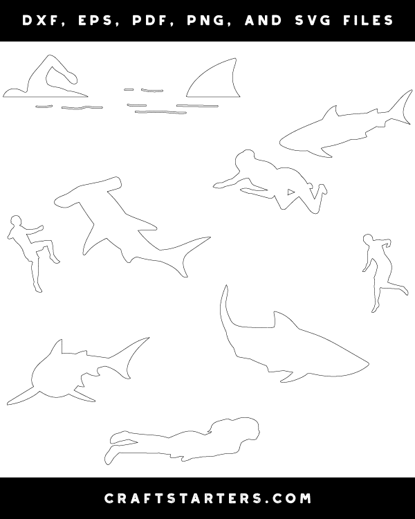 Shark and Swimmer Patterns