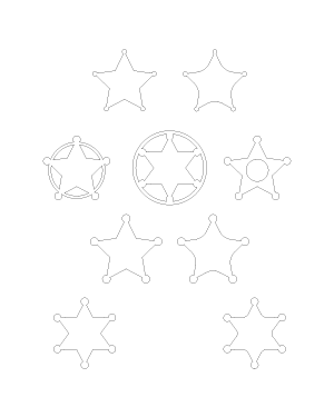 Sheriff Star Patterns