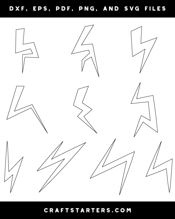 Short Lightning Bolt Patterns
