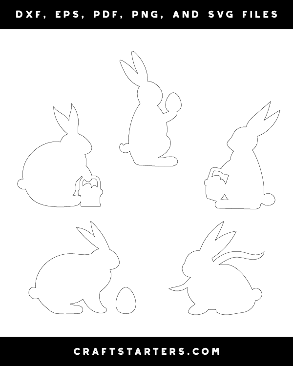 Side View Easter Bunny Patterns