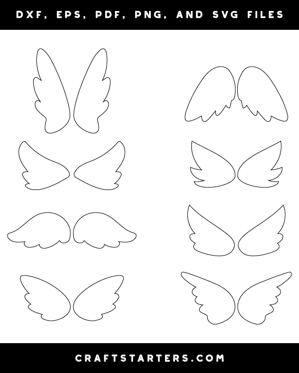 Simple Angel Wings Patterns