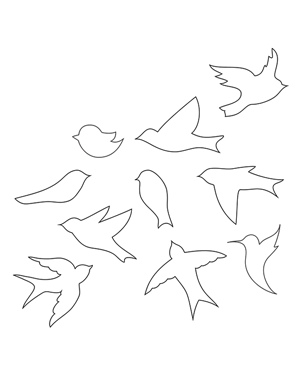 Simple Bird Patterns