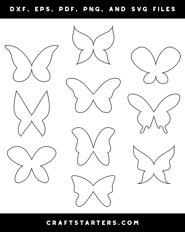 Free Free 309 Butterfly Outline Svg SVG PNG EPS DXF File