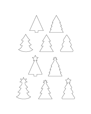 Simple Christmas Tree Patterns
