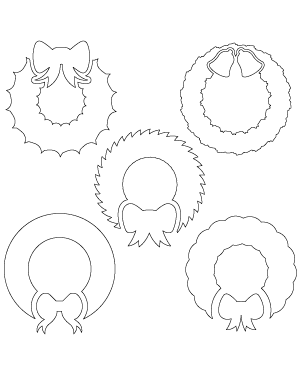 Simple Christmas Wreath Patterns