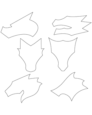 Simple Dragon Head Patterns