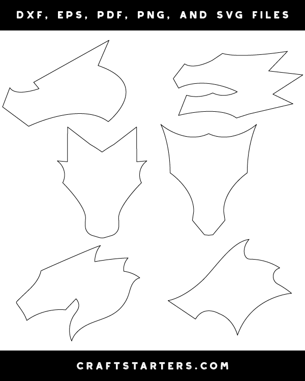 Simple Dragon Head Patterns