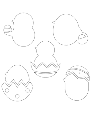 Simple Easter Chick Patterns