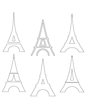 Simple Eiffel Tower Patterns
