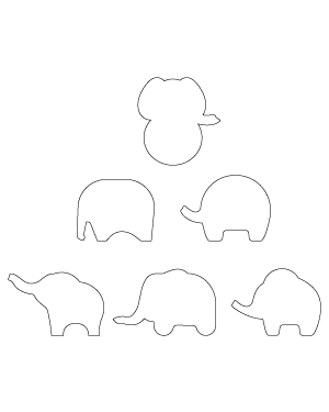 Simple Elephant Patterns
