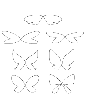 Simple Fairy Wings Patterns
