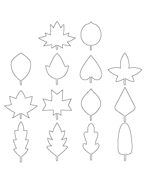 Simple Fall Leaf Patterns