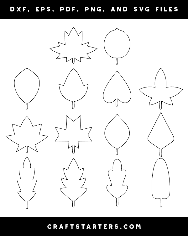 simple leaf template