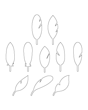 Simple Feather Patterns