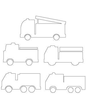 Simple Fire Truck Patterns