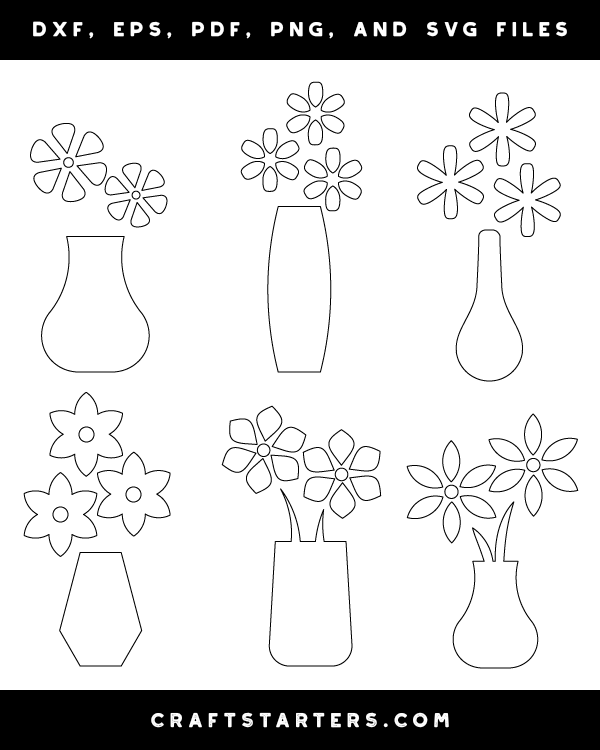 Simple Flower Vase Patterns