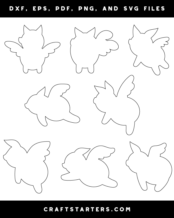 Simple Flying Pig Patterns