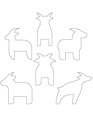 Simple Goat Patterns