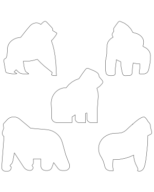 Simple Gorilla Patterns