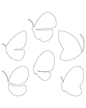 Simple Half Butterfly Patterns