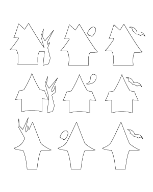 Simple Haunted House Patterns