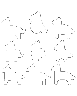 Simple Horse Patterns