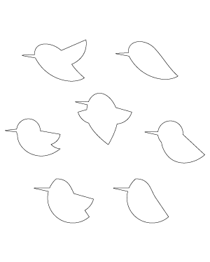 Simple Hummingbird Patterns
