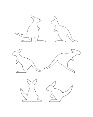 Simple Kangaroo Patterns