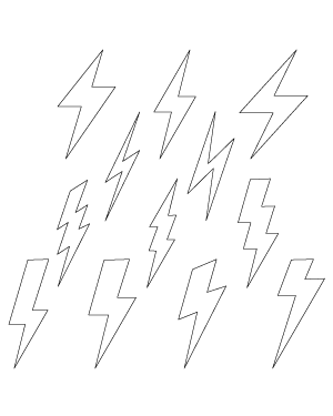 Simple Lightning Bolt Patterns