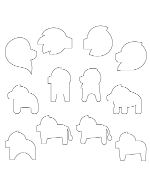 Simple Lion Patterns