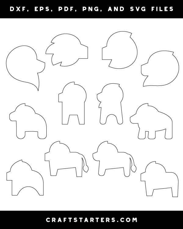 Simple Lion Patterns