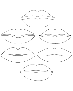 Simple Lips Patterns