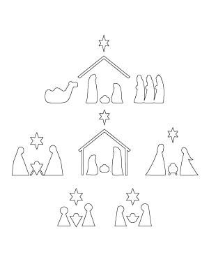 Simple Nativity Scene Patterns