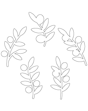 Simple Olive Branch Patterns