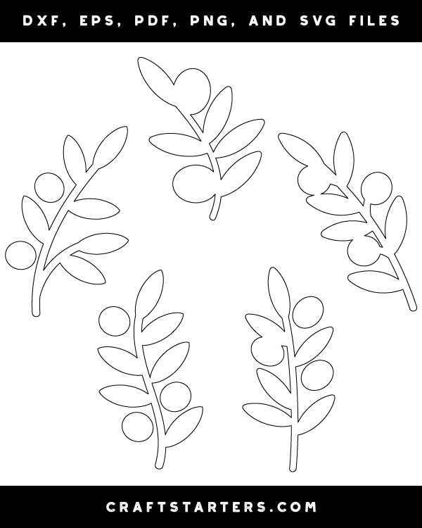 Simple Olive Branch Patterns