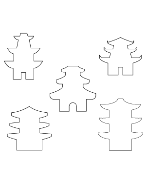 Simple Pagoda Patterns