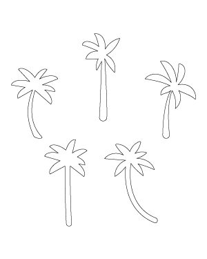 Simple Palm Tree Patterns