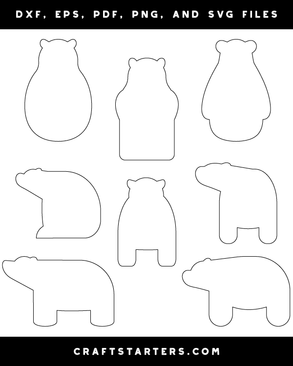 Simple Polar Bear Patterns