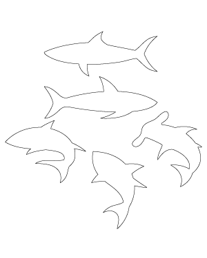 Simple Shark Patterns