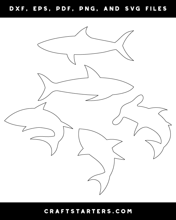 Simple Shark Patterns