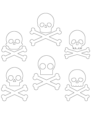 Simple Skull and Crossbones Patterns