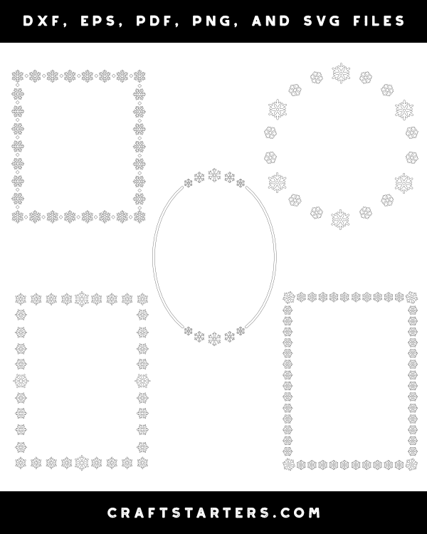 Simple Snowflake Border Patterns