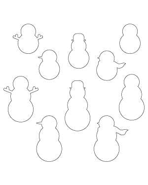 Simple Snowman Patterns