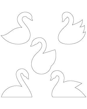 Simple Swan Patterns