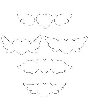 Simple Winged Heart Patterns