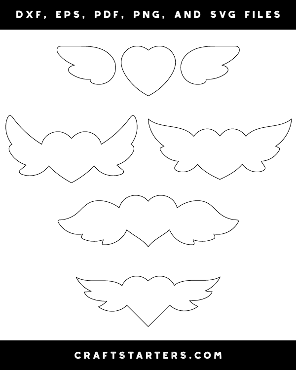 Simple Winged Heart Patterns