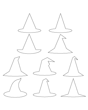 Simple Witch Hat Patterns