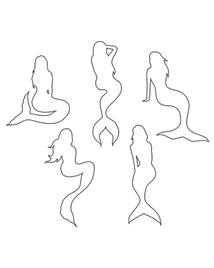 Sitting Mermaid Patterns