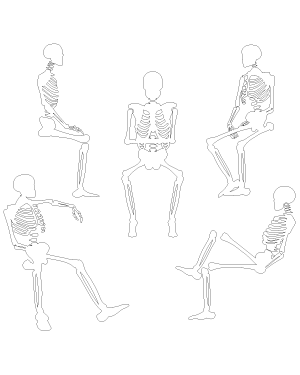 Sitting Skeleton Patterns