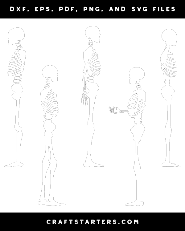 Skeleton Side View Patterns